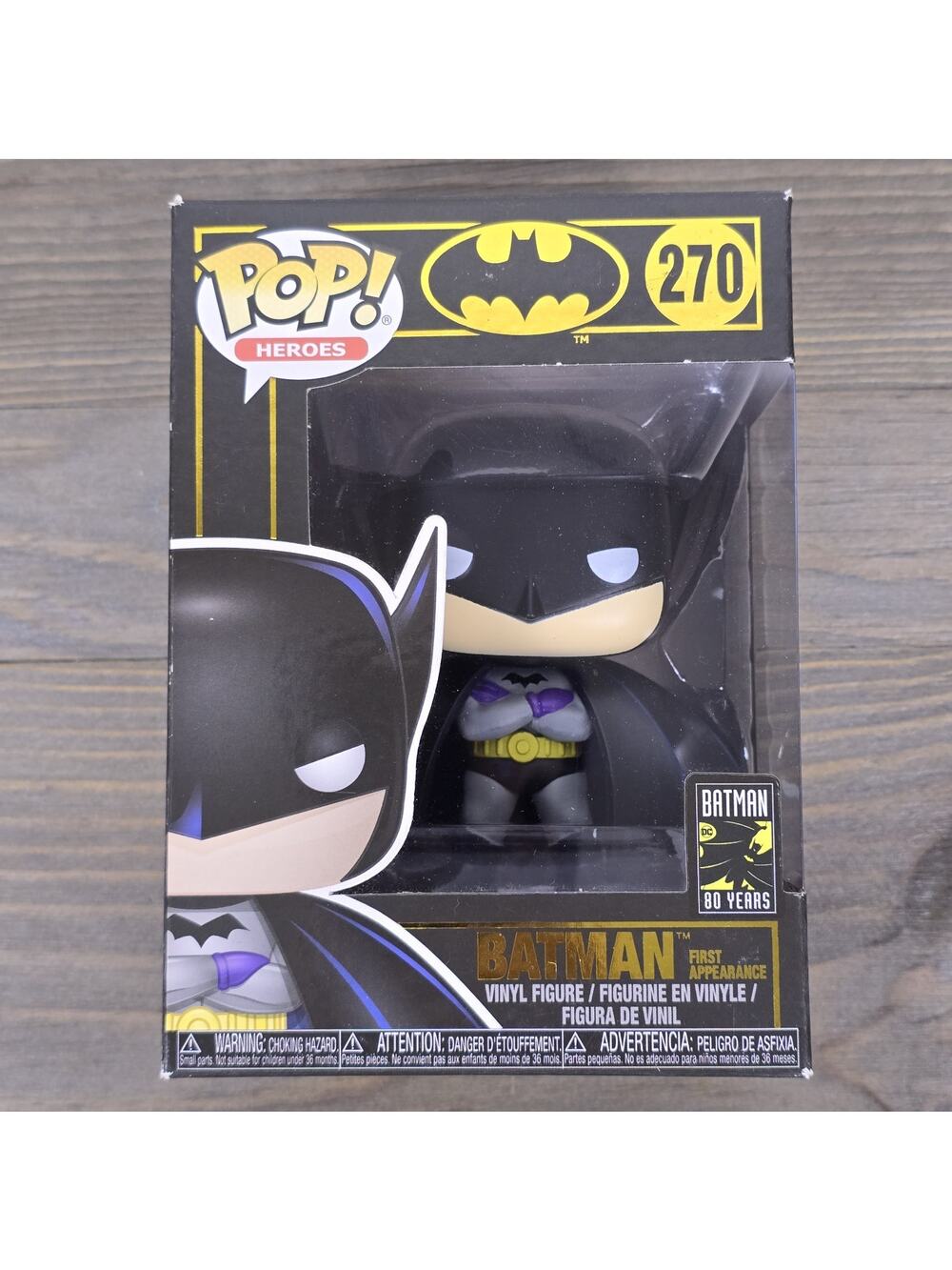 Funko Pop! Vinyl: DC Comics - Batman (First Appearance) #270 - Box Shows Wear